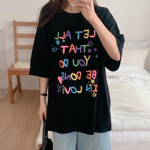 빅사이즈 507 인러브팝컬러티셔츠 DLIU970