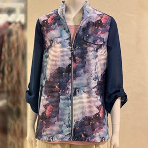 [벨리시앙]수채화 메쉬 하이넥 점퍼(2color) JP5230