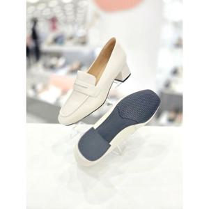 [탠디]심플 페니 블록힐 로퍼 X2HI50GH11 IVORY 3SA_OD