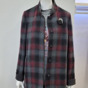 [벨리시앙]투톤 체크 울 자켓  JK1407