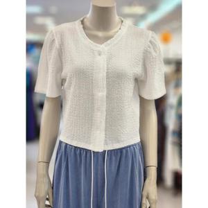 SOUP 세이브존07 V넥 페미닌 블라우스 SB6SS8Z1