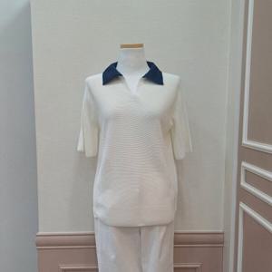 [BCBG]O배색에리 홀가먼트 P/O  B4B3K405  10_US