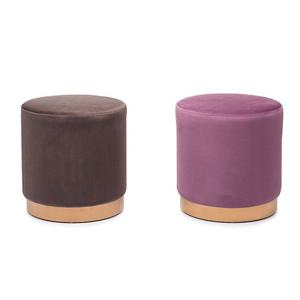CZ2111 벨벳 원형 스툴 2colors 보조의자 풋스툴 화장대의자 화장대스툴 원형스툴 침실스툴 디자인스툴 인테리어스툴 카페스툴