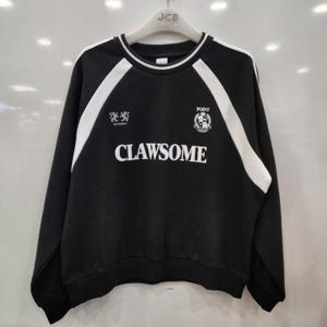 애플핑크 HC07 라글란 배색 스포츠  맨투맨 APK8T517GSB