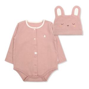 [오가닉맘]오가닉맘 핑크진솔긴소바디수트모자세트(MIFLQS03)