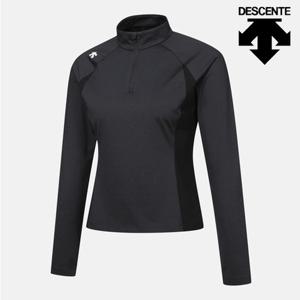 [데상트]데상트 여성 반집업 긴팔티셔츠 SP322TTL83BLK0 긴팔티