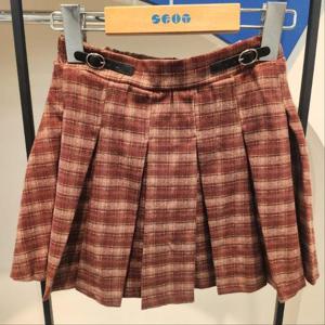 에스핏 HC23 체크 플리츠 스커트 SJZ509FCSK21