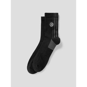 [빈폴골프ACC] (BE58KTB125) 남성 스트라이프 미들삭스 - 블랙