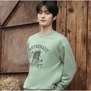 [폴햄]남성 코숏 더블니트 테마 그래픽 맨투맨 티셔츠 PHF4TR1210