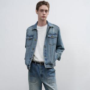 MAN 레귤러 데님 자켓 [BLUE] / SBE3M09001
