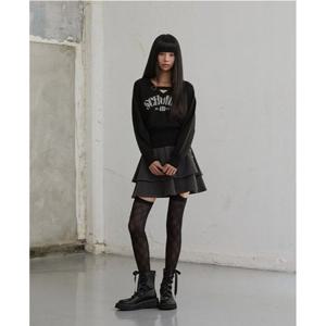 [에고이스트]  ER3OKL02 V넥 하트 비죠 레터링 니트탑