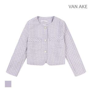 [반에이크]MARIO라운드넥 패턴 트위드자켓_VB35JKQ302Z