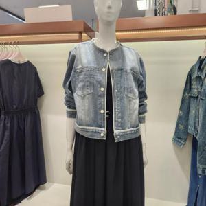 수스 HC04 라인 배색 데님 자켓 S253BJK955