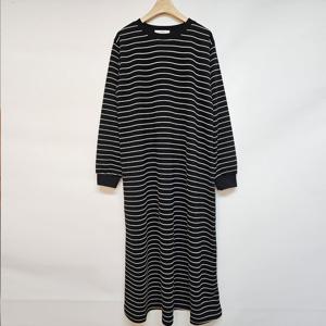 샵앤) 국산 여성 라운드 임부 단가라 롱원피스 LL-WDR-4846-블랙