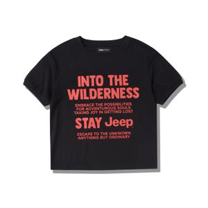 [지프]WOMEN 스테이와일드 크롭 반팔티 JQ3TSF267