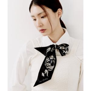 [루이까또즈(스카프)]실크 루이스가든방도 블랙 2CSM212BL