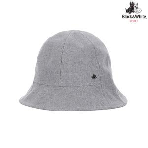 [블랙앤화이트] 여성 테리어 금속장식 햇 8625LBAH_GREY