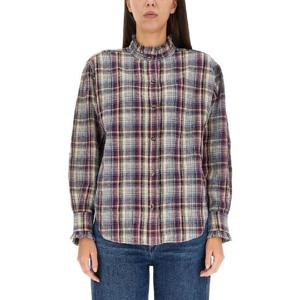 이자벨마랑 에뚜왈   긴팔 셔츠 FW23 CH0016FBA3I07E30BU 2540822 BLUE