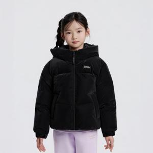 K254GDW910 여아 글라리스 덕 다운 점퍼  CARBON BLACK