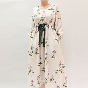 [비꼴리끄(여성)]퍼프소매 리본 원피스 B242ZO3010