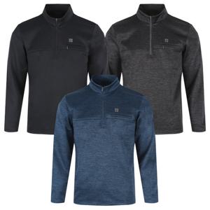 남자 겨울 기모 반집업 스판 긴팔 티셔츠 FRX-TSK-118