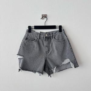 [다잇템][다잇템] 여성 허벅지컷팅 빈티지 SS 언발 진 청반바지_