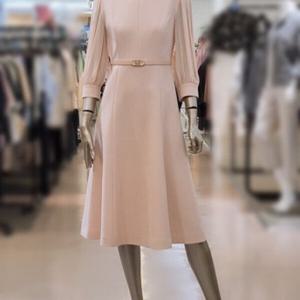 [미니멈]MYCGWO7080 플리츠 슬리브 플레어 원피스