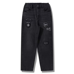 [지프키즈]와펜 배기핏 데님  KQ3DPU733