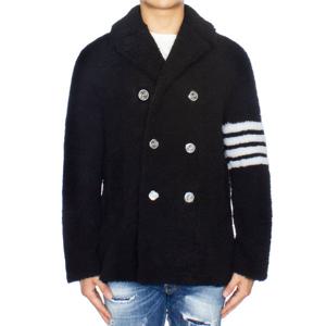 톰브라운 남성 시어링 사선 피코트 MOU544X 02821 001