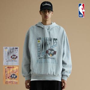 [엔비에이]남녀공용 TIP-OFF 빅 그래픽 후드티셔츠 N254TH041P