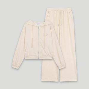 [코데즈컴바인]자수 포인트 후드 집업 셋업 CKC-XX390W9