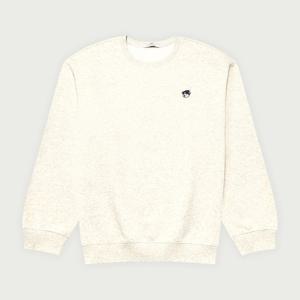 [행텐 틴즈]공용 백 브러쉬 프론트 스몰 베니 맨투맨_101(10540-031-851-12)