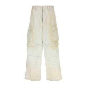 발렌시아가 코튼 와이드 카고 팬츠 831372TSP01 9012