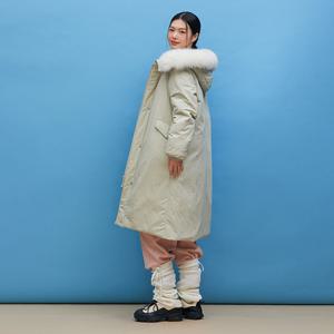 [랩](웰론)탈착FUR 벨티드 롱패딩(AQ4PDA70)