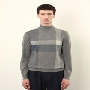 [인디안]웰메이드롯데창원/울100가볍고 따뜻한 체크 반폴라MITBH4W9311W