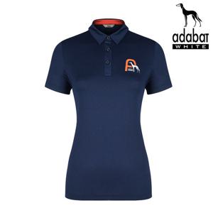 아다바트화이트 여성 반팔 카라티 A8M-WTS256 네이비