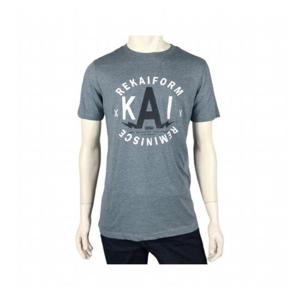 [카이아크만]2도 레터링 프린트 티셔츠(KPBTS590M0_GY)