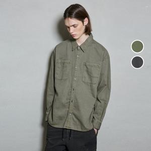 [버커루]남성 코튼 루즈핏 투포켓 긴팔 셔츠 B252SH342P