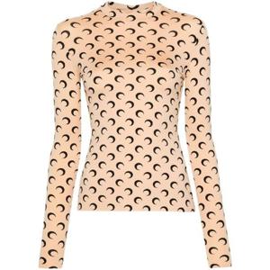 마린세르   긴팔 티셔츠 FW25 WTS005ACJER0001TA10 6267543 Beige