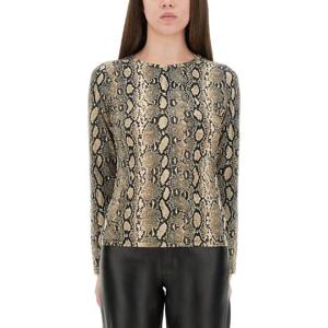 마이클코어스   긴팔 티셔츠 FW25 MT551STHMC120SOFTECRU 5805928 ANIMALIER