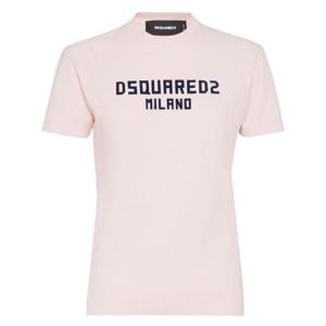 디스퀘어드2   반팔 티셔츠 FW25 S75GD0471 D20020 6184043 Pink  Purple