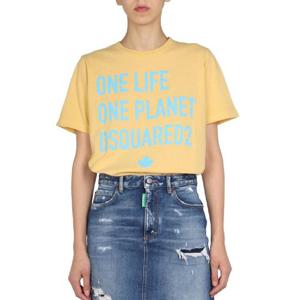 디스퀘어드2   반팔 티셔츠 SS22 S73GC0268S24307153 435164 YELLOW