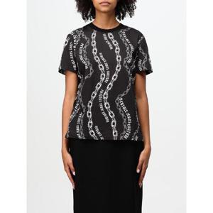 베르사체 진스 꾸뛰르   반팔 티셔츠 FW24 77HAH613JS365 899 5643315 Black 1