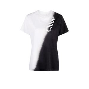 끌로에   반팔 티셔츠 FW23 CHC23AJH01181905 2702518 BLACK WHITE 1