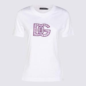 돌체앤가바나   반팔 티셔츠 FW25 F8N08ZGDC6UW0800 5716183 White