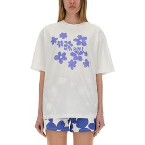 마르니   반팔 티셔츠 SS25 THJET49P09USCX40D2W01 5554272 WHITE