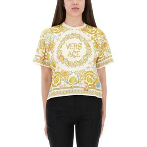 베르사체   반팔 티셔츠 FW25 10211001A154085K640 5805793 MULTICOLOUR