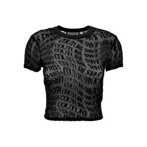 베르사체 진스 꾸뛰르   반팔 티셔츠 FW25 79HAH602 JS490 899 5906895 BLACK