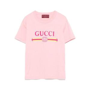 구찌   반팔 티셔츠 FW25 838011XJHG55033 6122247 Pink