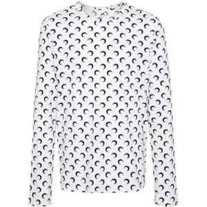 25 FW 마린세르 크레센트 문 프린트 티셔츠 MTO116ACJER0001 TP432103139